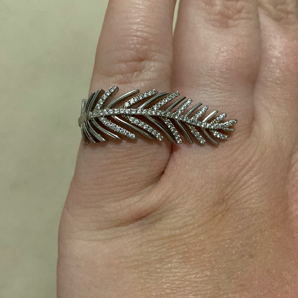 Sterling Silver Feather Ring